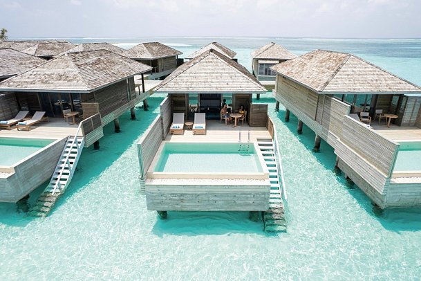 Jawakara Islands Maldives - Wohnbeispiel Water Pool Villa (Zimmercodierungen VX1, VX2, VX8 & VX9)