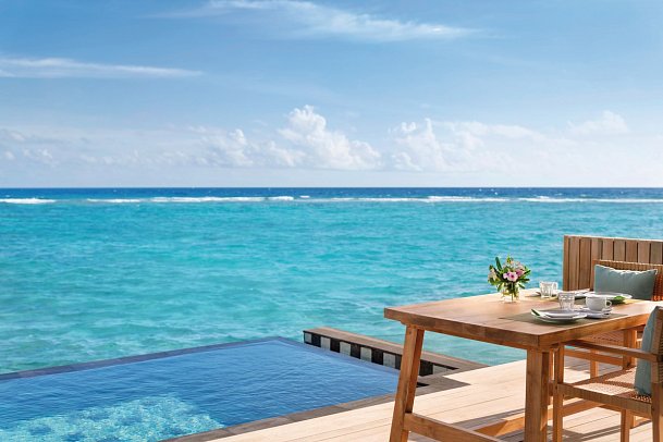 Hilton Maldives Amingiri Resort & Spa - Wohnbeispiel One Bedroom Overwater Pool Villa (Zimmercodierung VX1)