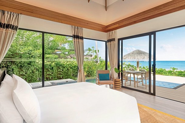 Hilton Maldives Amingiri Resort & Spa - Wohnbeispiel One Bedroom Beach Pool Villa (Zimmercodierungen VB1 & FB1)