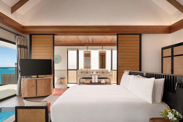 Hilton Maldives Amingiri Resort & Spa - Wohnbeispiel One Bedroom Beach Pool Villa (Zimmercodierung VB1)