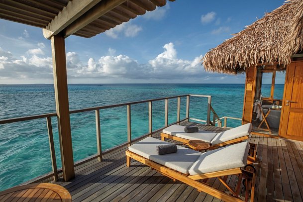 Barceló Whale Lagoon Maldives - Wohnbeispiel Sunset/Sunrise Water Villa (Zimmercodierungen VX1 & VX2)