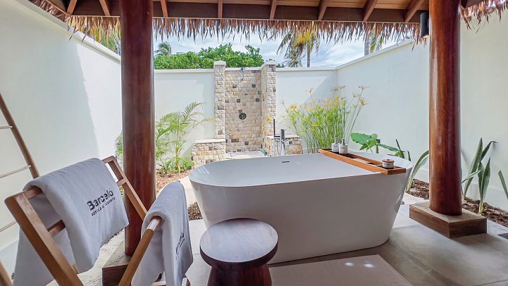 Barceló Whale Lagoon Maldives - Beispiel Bad Beach Villa (Zimmercodierungen VB1 & VB2)