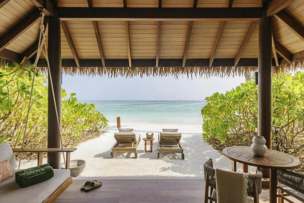 Meliá Whale Lagoon Maldives - Wohnbeispiel Sunrise & Sunset Beach Villa (Zimmercodierungen VB1, VB2, VB7 & VB8)