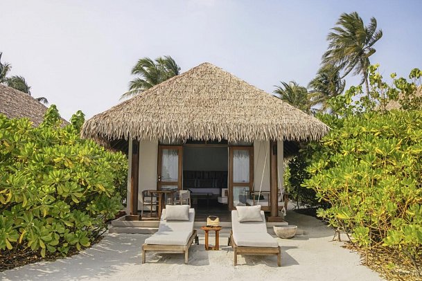 Meliá Whale Lagoon Maldives - Wohnbeispiel Sunrise & Sunset Beach Villa (Zimmercodierungen VB1, VB2, VB7 & VB8)