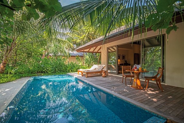 The Residence Maldives at Dhigurah - Wohnbeispiel Beach Pool Villa (Zimmercodierungen VB1 & VB2)