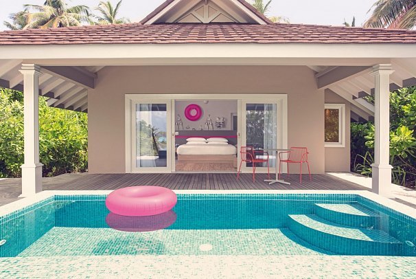 The Standard, Maldives - Wohnbeispiel Ocean Beach Villa with Pool (Zimmercodierung VB1)