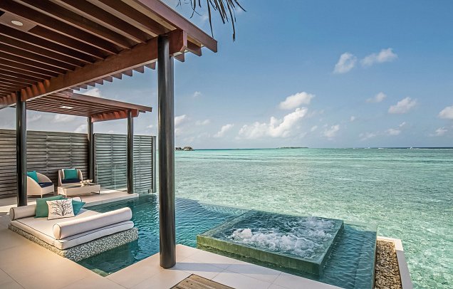 Niyama Private Islands Maldives - Wohnbeispiel Deluxe Over Water Pool Villa (Zimmercodierung VX2)