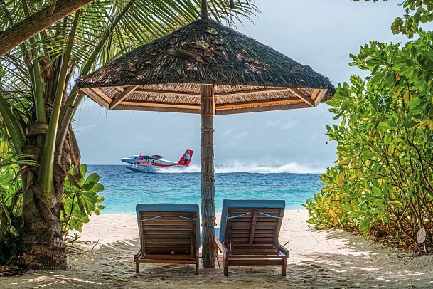 Reethi Faru Resort - Strandzugang Deluxe Beach Villa (Zimmercodierungen VB1 & VB7)
