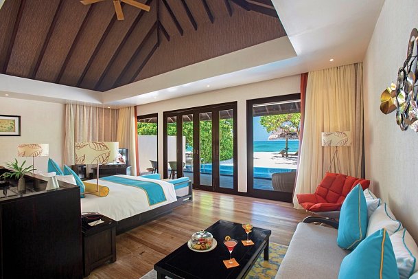 Atmosphere Kanifushi Maldives - Wohnbeispiel Sunset Beach Villa with Pool (Zimmercodierung VB2)