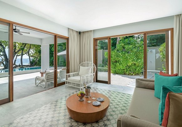 Amilla Maldives - Wohnbeispiel Beach Pool Villa (Zimmercodierungen VB5 & VB7)