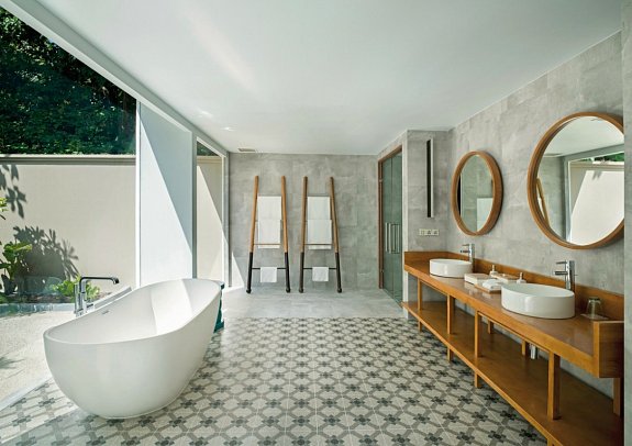 Amilla Maldives - Beispiel Bad Beach Pool Villa (Zimmercodierungen VB5 & VB7)