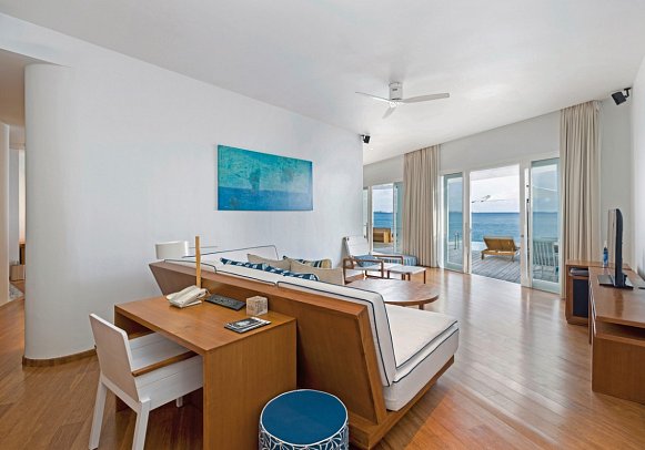 Amilla Maldives - Wohnbeispiel Lagoon Water Pool Villa (Zimmercodierung VB2)