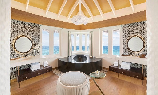 JW Marriott Maldives Resort & Spa - Beispiel Bad Overwater Pool Villen (Zimmercodierungen VB1, VB3 & VB5)