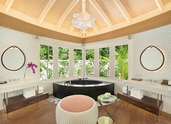 JW Marriott Maldives Resort & Spa - Beispiel Bad Beach Villa (Zimmercodierungen VB2, VB4 & VB6)