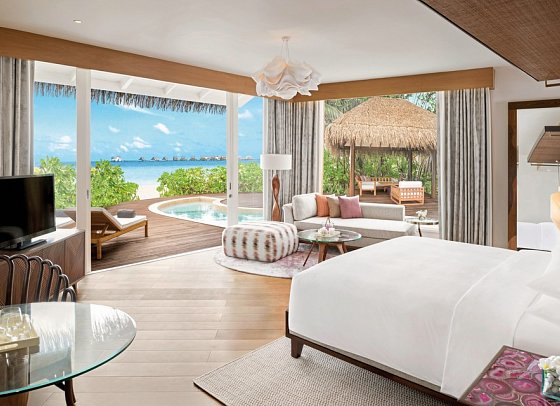 JW Marriott Maldives Resort & Spa - Wohnbeispiel Beach Pool Villa (Zimmercodierungen VB2 & VB4)