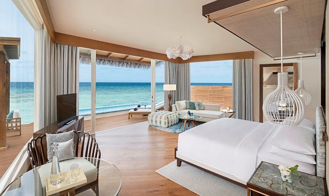 JW Marriott Maldives Resort & Spa - Wohnbeispiel Duplex Overwater Pool Villa (Zimmercodierung VB5)