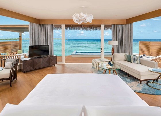 JW Marriott Maldives Resort & Spa - Wohnbeispiel Duplex Overwater Pool Villa (Zimmercodierung VB5)