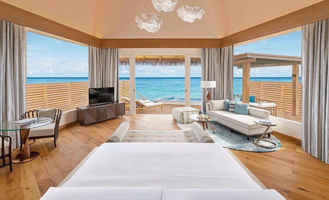 JW Marriott Maldives Resort & Spa - Wohnbeispiel Overwater Pool Villa (Zimmercodierungen VB1 & VB3)