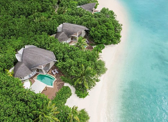 JW Marriott Maldives Resort & Spa - Wohnbeispiel Beach Pool Villa (Zimmercodierungen VB2 & VB4)