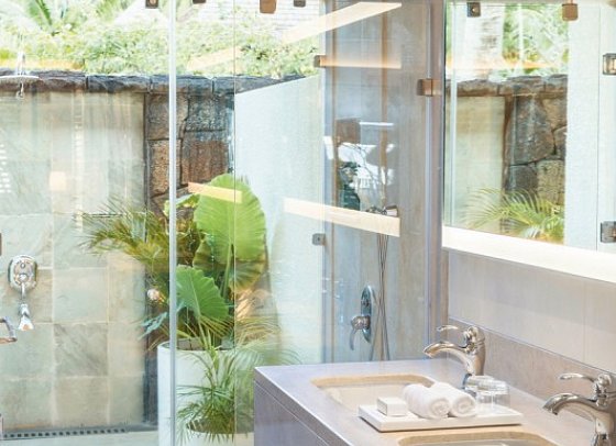 LUX* Le Morne, Mauritius - Badezimmer Prestige Junior Suite (Zimmercodierungen JO1 & JH3)