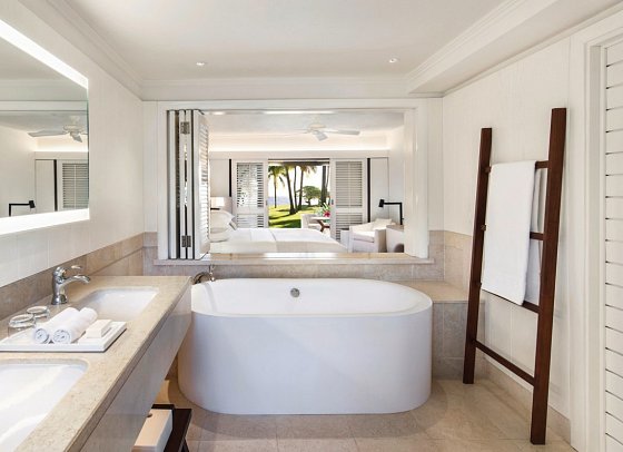 LUX* Le Morne, Mauritius - Badezimmer Prestige Junior Suite (Zimmercodierungen JO1 & JH3)