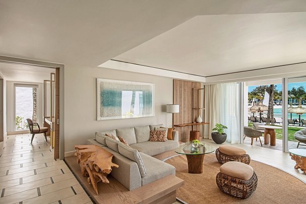 Shangri-La Le Touessrok, Mauritius - Wohnbeispiel Frangipani Signature Beachfront Suite (Zimmercodierung WB1)