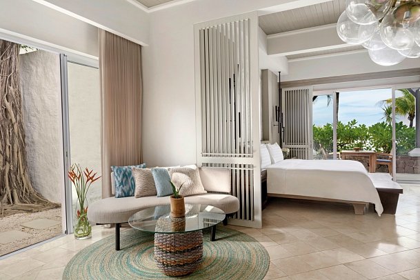 Shangri-La Le Touessrok, Mauritius - Wohnbeispiel Shangri-La Two Bedroom Beach Suite (Zimmercodierung WB3)