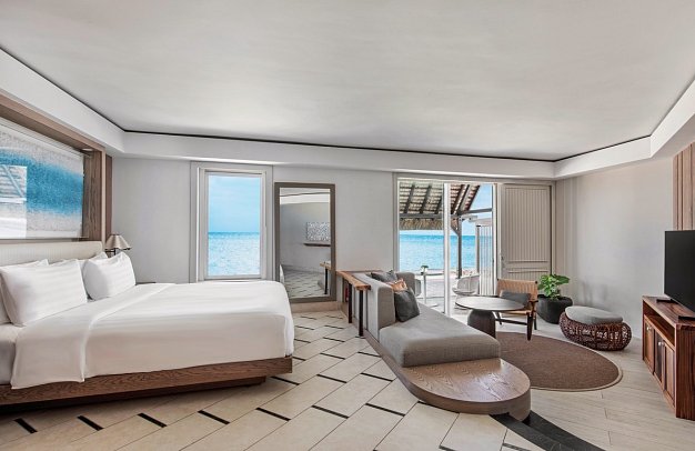 Shangri-La Le Touessrok, Mauritius - Wohnbeispiel Coral Signature Beachfront Suite (Zimmercodierung WB4)