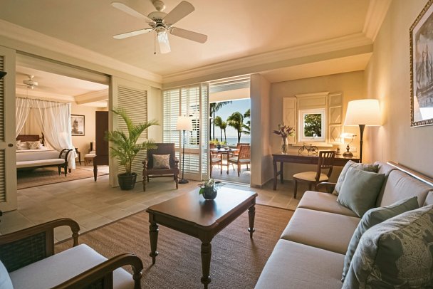 The Residence Mauritius - Wohnbeispiel Colonial Oceanfront Suite (Zimmercodierungen WBO & WC3)