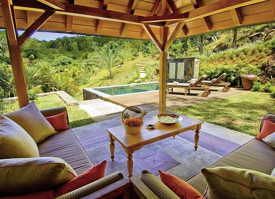 Lakaz Chamarel - Wohnbeispiel Garden Suite wit private Pool (Zimmercodierung W1G)
