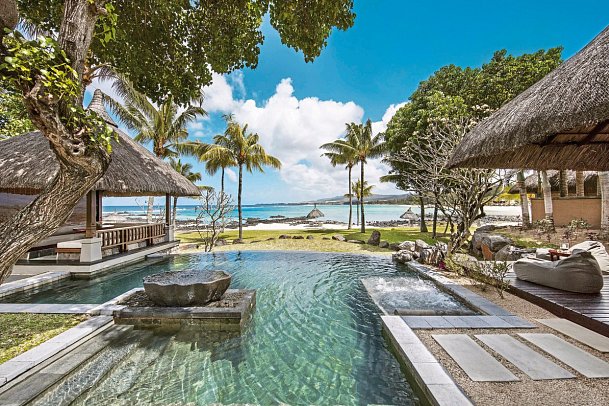 Shanti Maurice Resort & Spa - Wohnbeispiel Beachfront Suite Pool Villa (Zimmercodierung V1M)