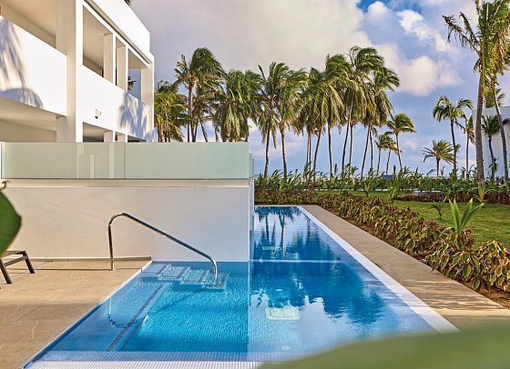 RIU Palace Mauritius - Wohnbeispiel Swim Up Junior Suite Elite (Zimmercodierungen JBQ & JHQ)