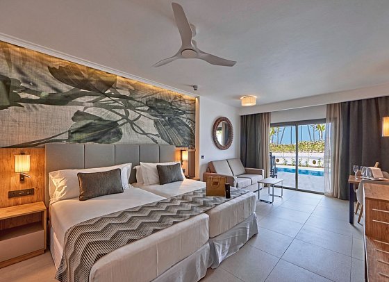 RIU Palace Mauritius - Wohnbeispiel Swim Up Suite Elite (Zimmercodierungen WBQ & WHQ)