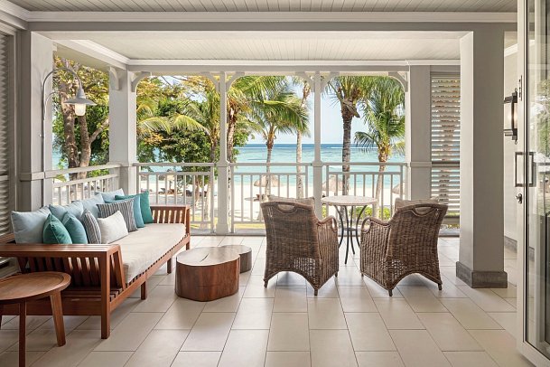 The St. Regis Le Morne Resort, Mauritius - Wohnbeispiel Heritage Balcony Junior Suite (Zimmercodierungen JBD & JHD)