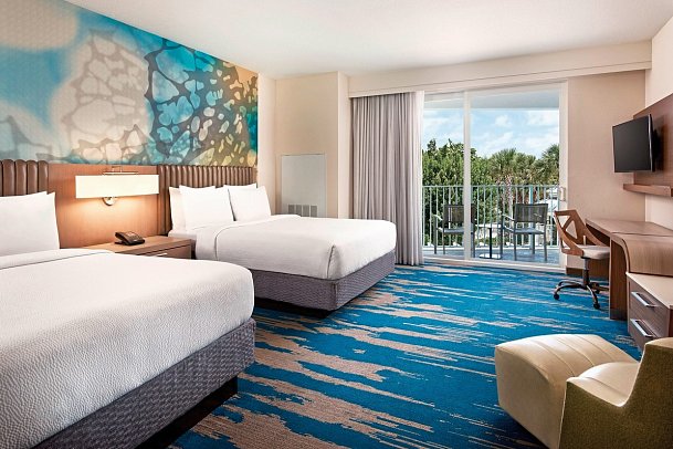 Courtyard Faro Blanco - Wohnbeispiel Wohnbeispiel Patio Room With Two Queen Beds (Zimmercodierung UD4)