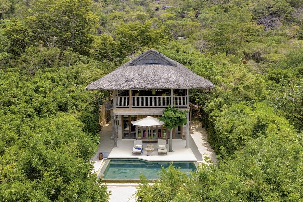 Six Senses Ninh Van Bay - Wohnbeispiel Beachfront Pool Villa (Zimmercodierungen VBO & VIM)