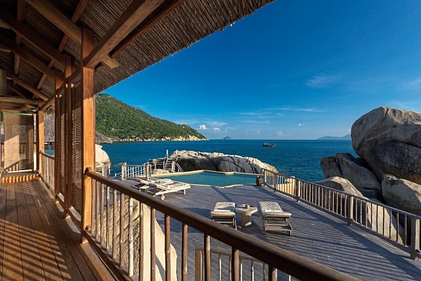 Six Senses Ninh Van Bay - Wohnbeispiel The Rock Retreat 3 Bedroom (Zimmercodierung V3O)