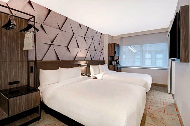 SpringHill Suites New York Midtown Manhattan/Park Avenue - Wohnbeispiel Studio Two Double beds (Zimmercodierung UG3)