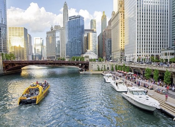 USA von Küste zu Küste (New York - San Francisco) - River Walk, Chicago