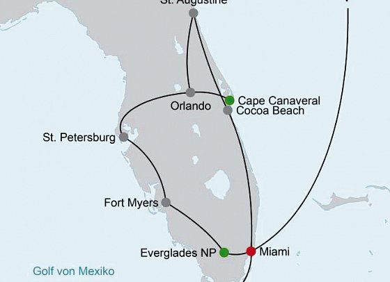 Manhattan Express & Florida Sunshine State inkl. Badeverlängerung (Superior-Variante, Ocean View)