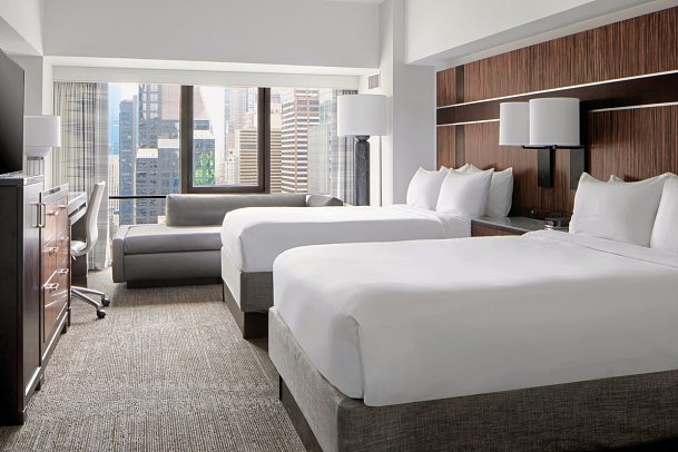 New York Marriott Marquis - Wohnbeispiel Deluxe Room Double Double (Zimmercodierung UD5)