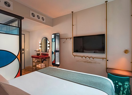 Moxy NYC Lower East Side - Wohnbeispiel Standard King (Zimmercodierung UG2)