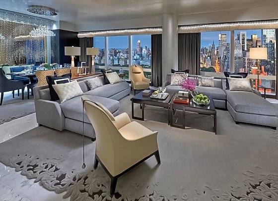 Mandarin Oriental New York - Wohnbeispiel Suite (Zimmercodierung WB2)