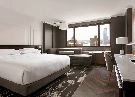 Marriott Downtown New York - Wohnbeispiel Hudson River View Deluxe One King bed (Zimmercodierung XD2)