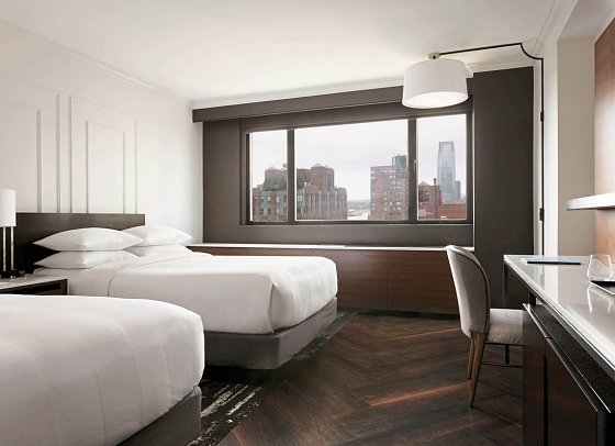 Marriott Downtown New York - Wohnbeispiel Hudson River View Deluxe Two Double beds (Zimmercodierung XD3)