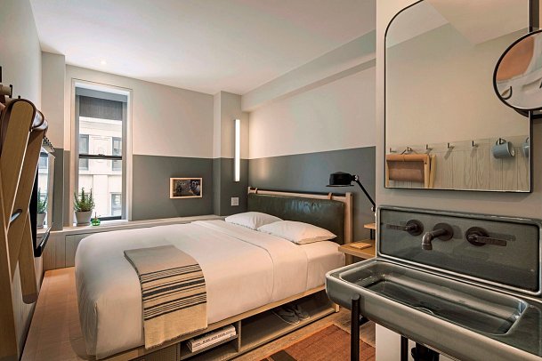 MOXY NYC Times Square - Wohnbeispiel Standard King (Zimmercodierung UG4)