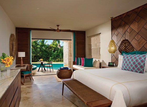 Secrets Maroma Beach Riviera Cancun - Wohnbeispiel Pref. Club Juniorsuite Swim-out (Zimmercodierung JLQ)