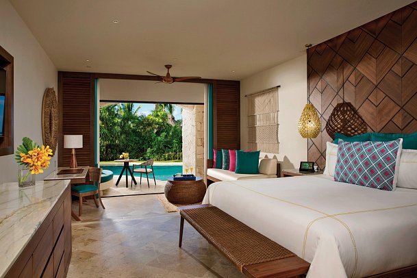 Secrets Maroma Beach Riviera Cancun - Wohnbeispiel Pref. Club Juniorsuite Swim-out (Zimmercodierung JLQ)