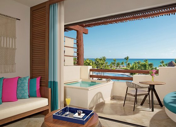 Secrets Maroma Beach Riviera Cancun - Wohnbeispiel Preferred Club Junior-Suiten Ocean View (Zimmercodierung JLM)
