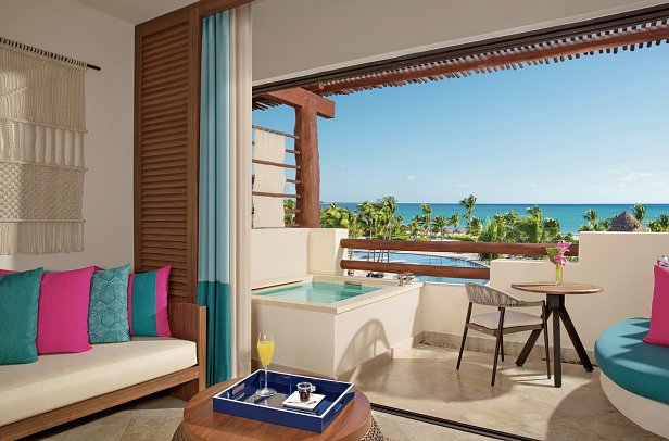 Secrets Maroma Beach Riviera Cancun - Wohnbeispiel Preferred Club Junior-Suiten Ocean View (Zimmercodierung JLM)